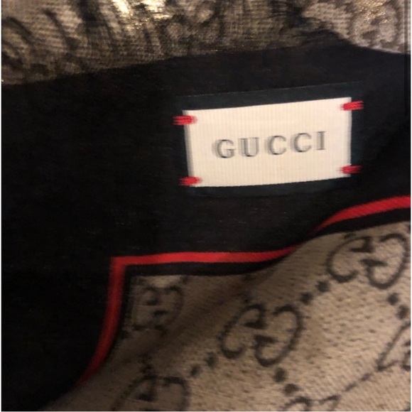 Gucci GG Gold BIG Bee SUPREME ❤️💚🐝 Silk Scarf - Picture 7 of 9